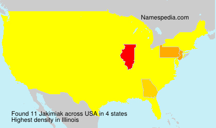 Surname Jakimiak in USA