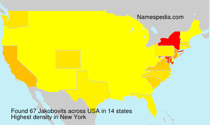 Surname Jakobovits in USA Surname Jakobovits in USA