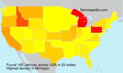 Surname Jakovac in USA Surname Jakovac in USA