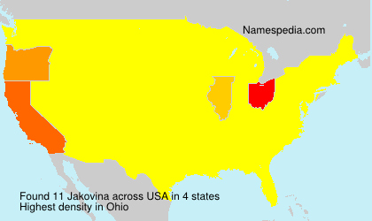 Surname Jakovina in USA Surname Jakovina in USA
