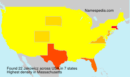Surname Jakowicz in USA Surname Jakowicz in USA