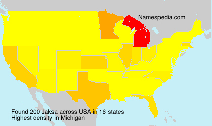 Surname Jaksa in USA Surname Jaksa in USA