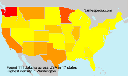 Surname Jaksha in USA Surname Jaksha in USA