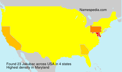 Surname Jakubac in USA Surname Jakubac in USA