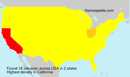 Surname Jakubisn in USA