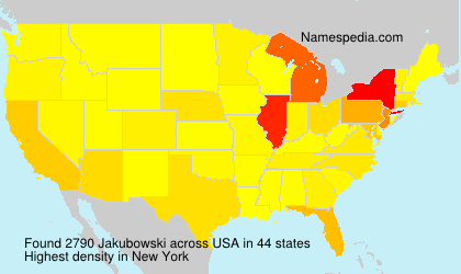 Surname Jakubowski in USA Surname Jakubowski in USA
