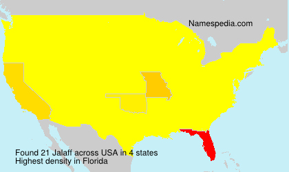 Surname Jalaff in USA Surname Jalaff in USA