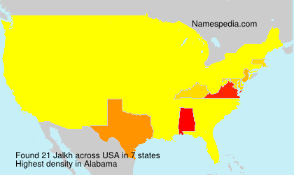 Surname Jalkh in USA Surname Jalkh in USA