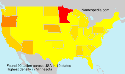 Surname Jallen in USA Surname Jallen in USA