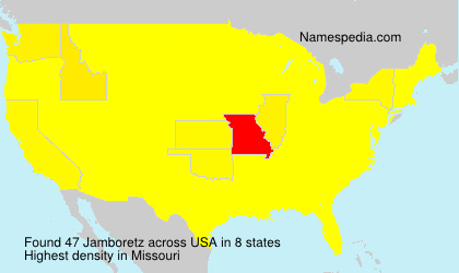 Surname Jamboretz in USA