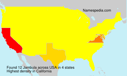 Surname Jambula in USA Surname Jambula in USA