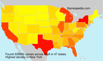 Familiennamen James - USA