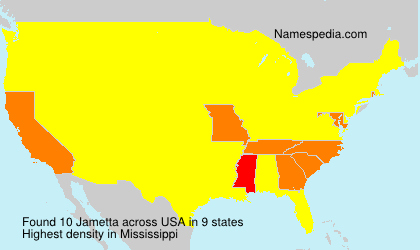 Surname Jametta in USA Surname Jametta in USA