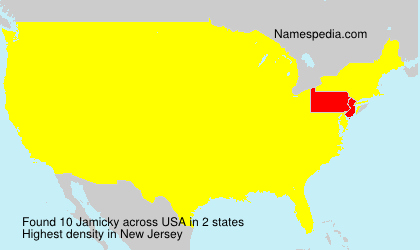 Surname Jamicky in USA Surname Jamicky in USA
