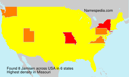Surname Jamisen in USA Surname Jamisen in USA