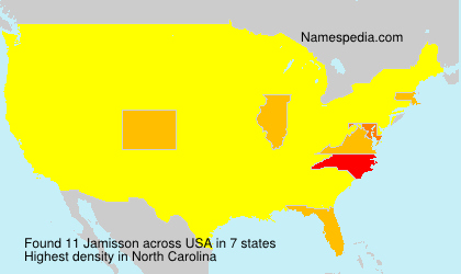 Surname Jamisson in USA Surname Jamisson in USA