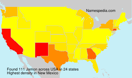 Surname Jamon in USA Surname Jamon in USA