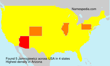Surname Jamrogiewicz in USA Surname Jamrogiewicz in USA