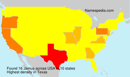 Surname Jamus in USA