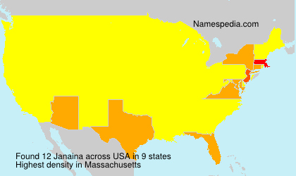 Surname Janaina in USA Surname Janaina in USA