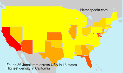 Surname Janakiram in USA