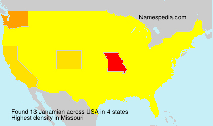 Surname Janamian in USA Surname Janamian in USA