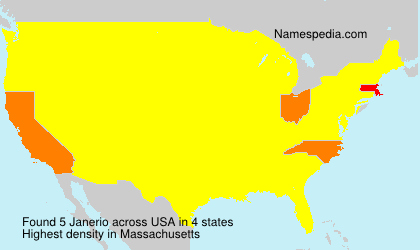 Surname Janerio in USA Surname Janerio in USA
