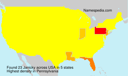 Surname Janicky in USA Surname Janicky in USA