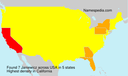 Surname Janiewicz in USA Surname Janiewicz in USA