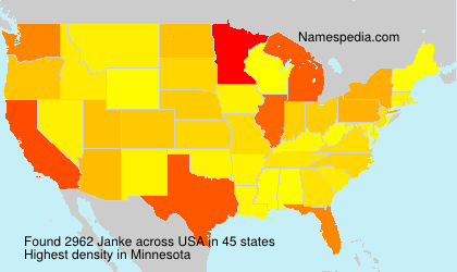 Surname Janke in USA Surname Janke in USA