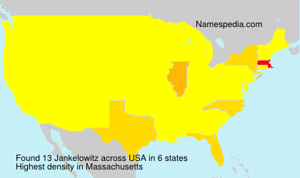 Surname Jankelowitz in USA