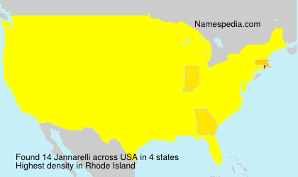 Surname Jannarelli in USA Surname Jannarelli in USA