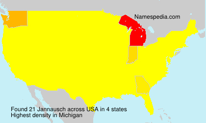 Surname Jannausch in USA