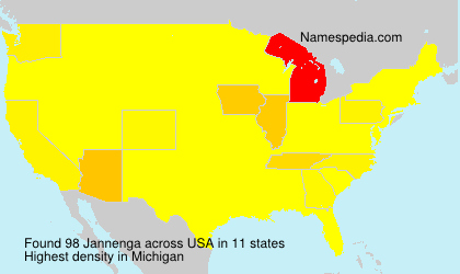 Surname Jannenga in USA Surname Jannenga in USA