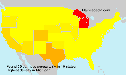 Surname Janness in USA Surname Janness in USA