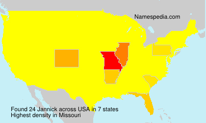 Surname Jannick in USA Surname Jannick in USA