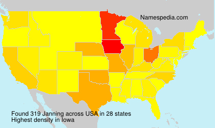 Surname Janning in USA Surname Janning in USA