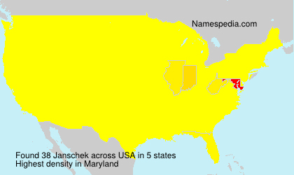 Surname Janschek in USA Surname Janschek in USA