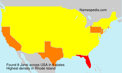 Surname Jansi in USA Surname Jansi in USA