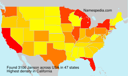 Surname Janson in USA Surname Janson in USA