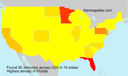 Surname Jantunen in USA Surname Jantunen in USA
