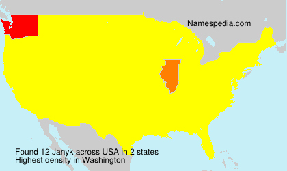 Surname Janyk in USA Surname Janyk in USA