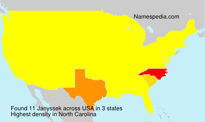 Surname Janyssek in USA Surname Janyssek in USA