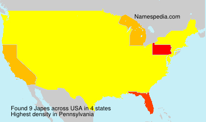 Surname Japes in USA Surname Japes in USA