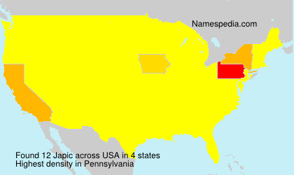 Surname Japic in USA Surname Japic in USA