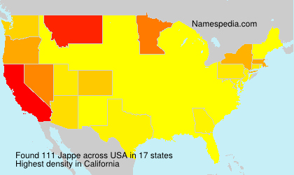 Surname Jappe in USA