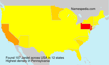 Surname Jardel in USA Surname Jardel in USA