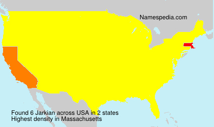 Surname Jarkian in USA Surname Jarkian in USA