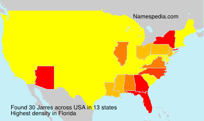 Surname Jarres in USA Surname Jarres in USA