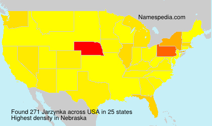 Surname Jarzynka in USA